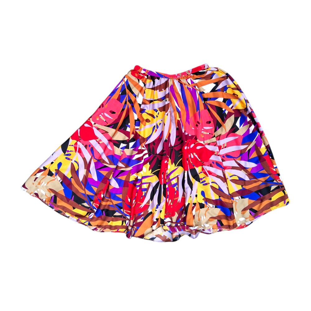 MIX NOUVEAU Size XL Tropical Bohemian Vacation Skirt - Picture 2 of 5
